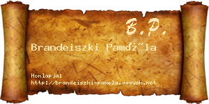Brandeiszki Paméla névjegykártya